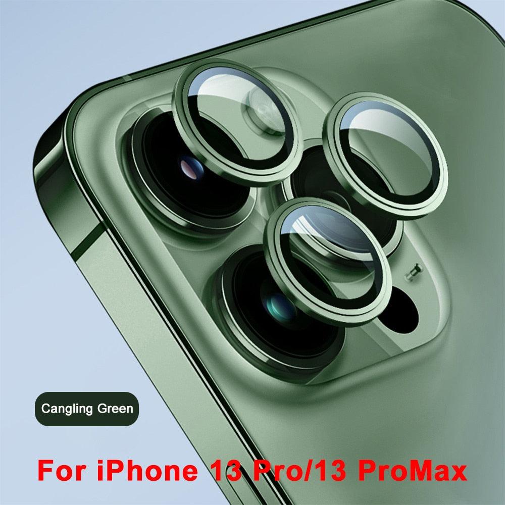 Protecteur d'objectif en verre 3D pour iPhone 13