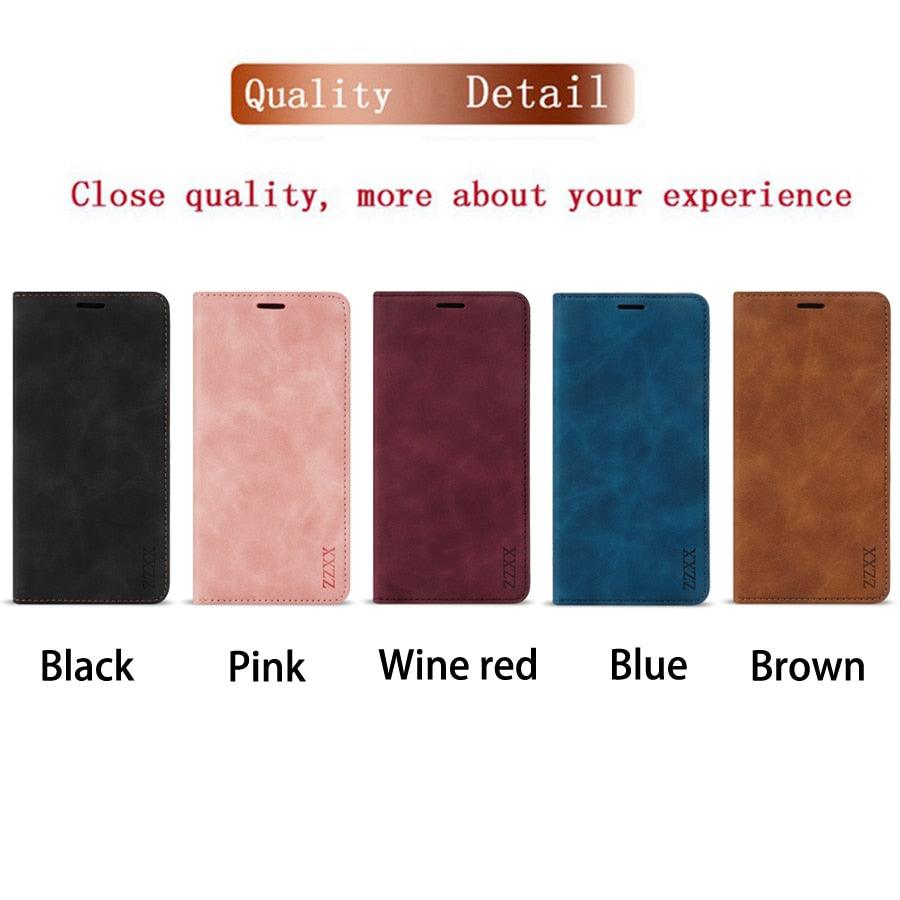 Étui portefeuille à rabat magnétique premium pour iPhone 14 Pro Max
