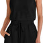 Sporty Fitness Vest Jumpsuit Shorts Set