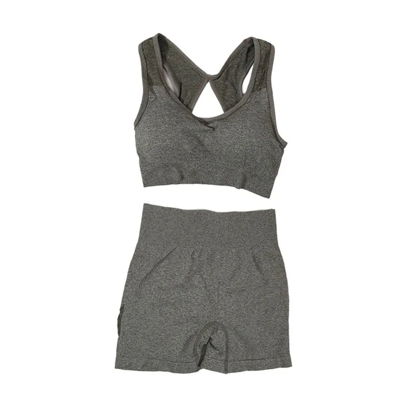Conjunto de Cortos de Fitness para Mujeres Yoga