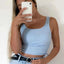 Top Corto Con Nudos: Camiseta Casual de Verano para Mujeres