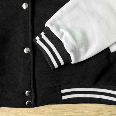 Veste de baseball varsity en polaire pour femmes