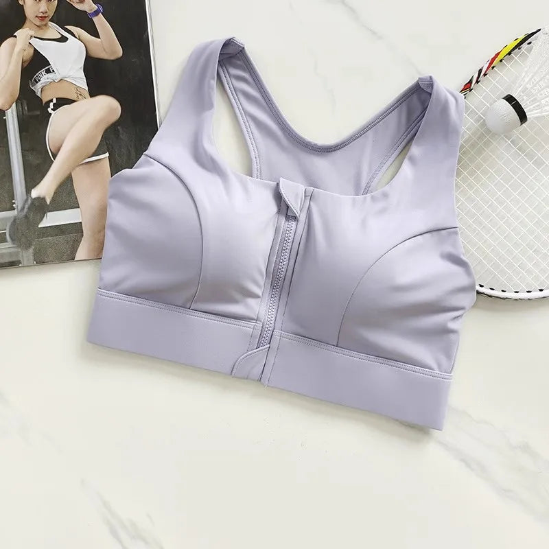 Sostén Deportivo Shockproof con Cremallera para Mujer