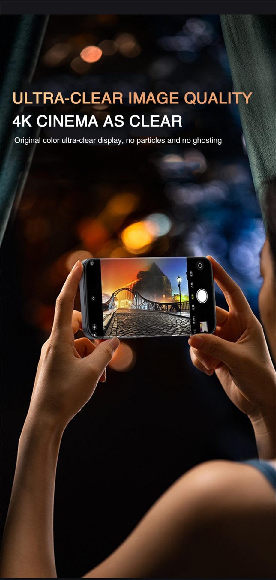 Protecteurs d'écran en verre trempé de confidentialité 4PCS pour iPhone