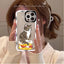 Customizable Cute Cat Phone Case for iPhone 11-14