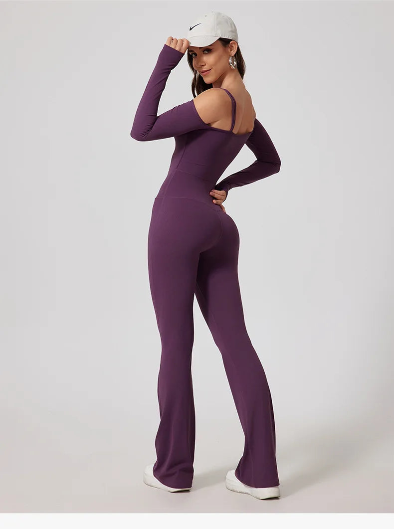 Combinaison de yoga évasée pour femmes pour un mode de vie actif