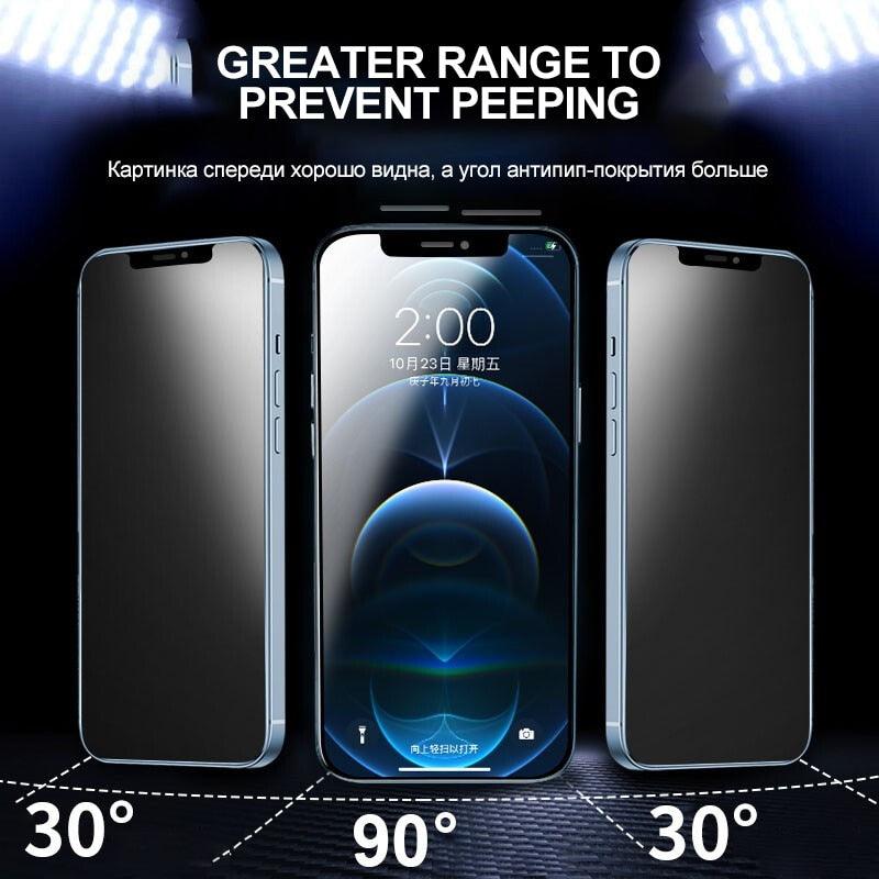 Full Cover Ceramics Privacy Glass Screen Protector for iPhone