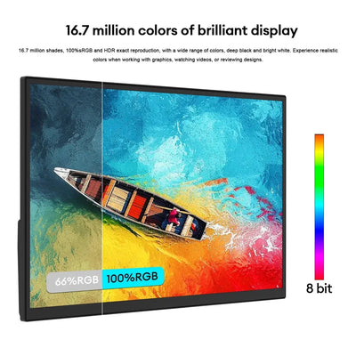 ZEUSLAP 18.5" Portable Gaming Monitor - 1920x1080P, 100Hz