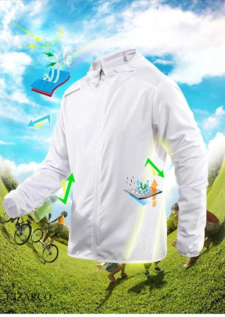 Veste de course à capuche premium