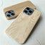 Coque de téléphone en bois rétro premium pour iPhone