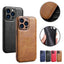 Coque de téléphone en cuir PU de luxe pour modèles d'iPhone