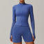 FitFlex Long Sleeve Zip Yoga Crop Top Jacket