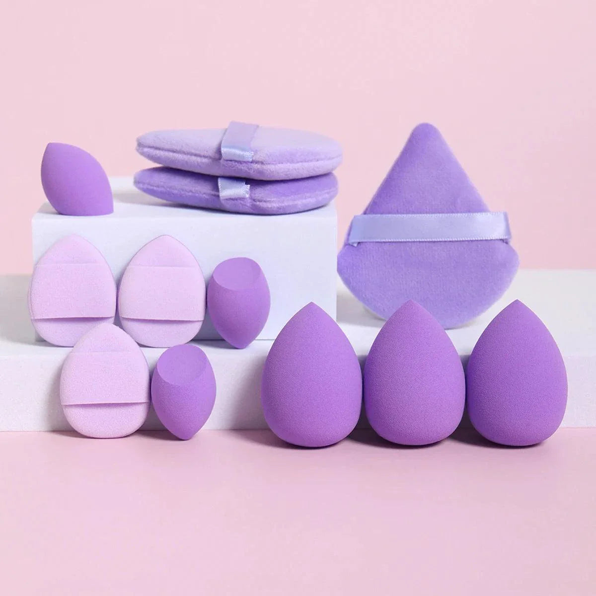 Juego de 12 Esponjas de Maquillaje Multiusos