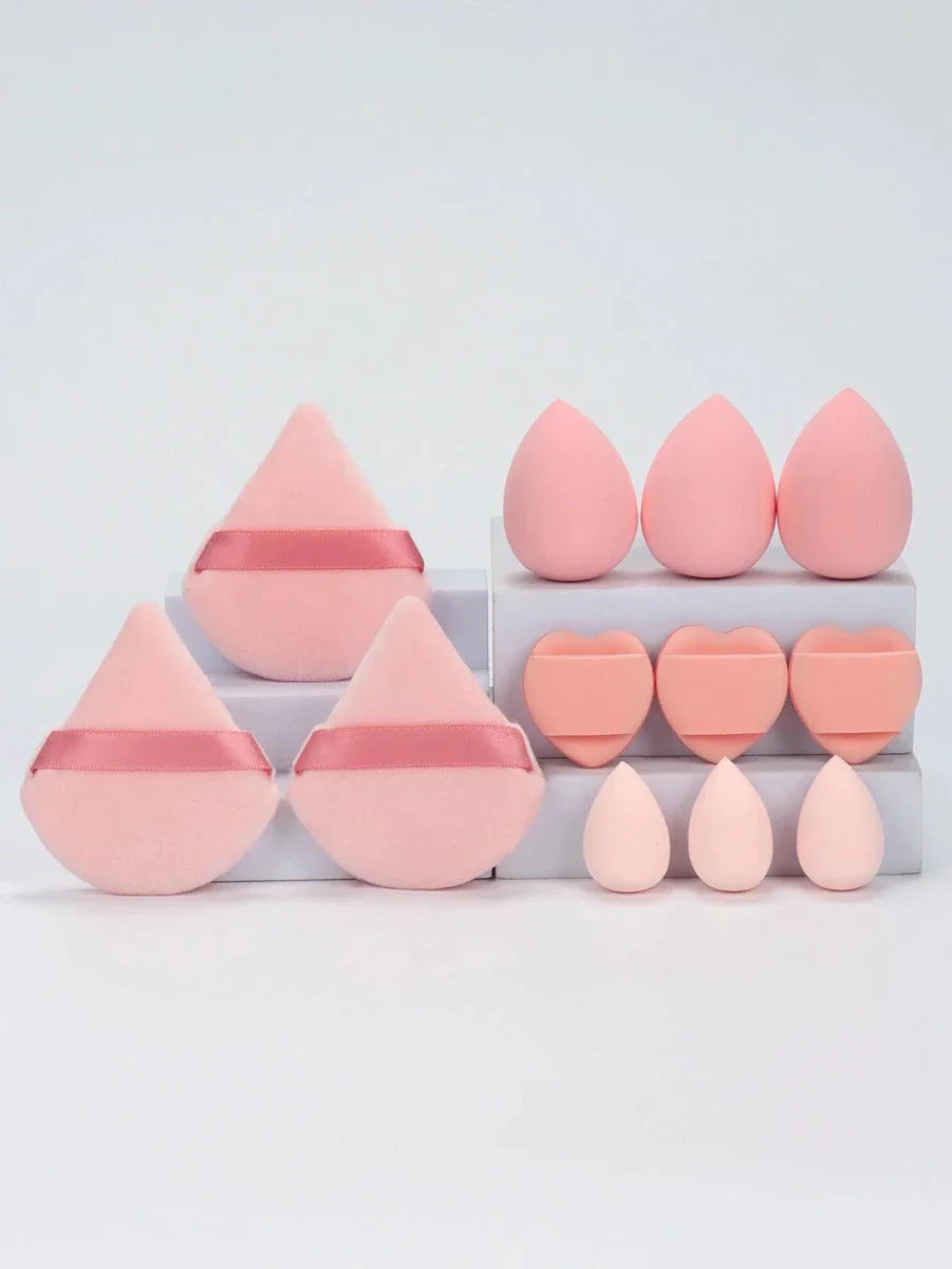 Ensemble de 12 éponges à maquillage polyvalentes