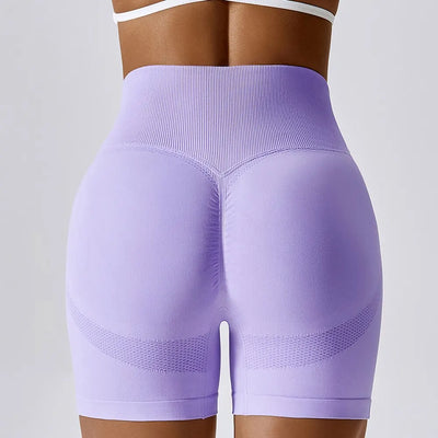 Shorts de sport sans couture taille haute FlexiFit pour femmes
