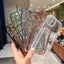 Coque de portefeuille transparente pour iPhone