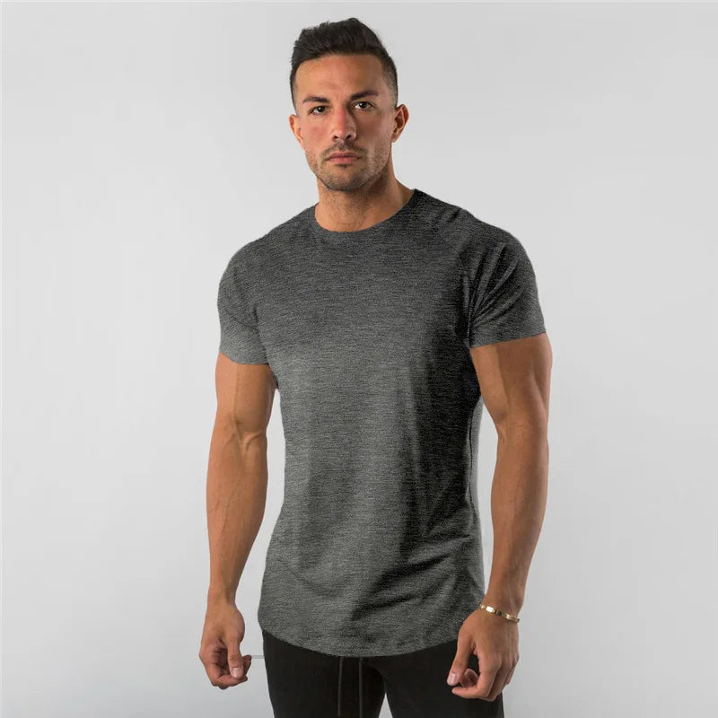 Men's Cotton Plain Fitness Tees