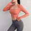 Padded Long Sleeve Yoga Crop Top