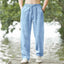 Pantalons décontractés en lin et coton pour hommes