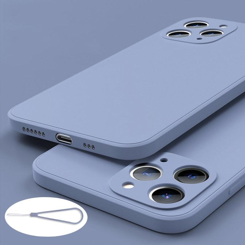 Coque en silicone premium pour iPhone 13 Pro Max et 12 Mini