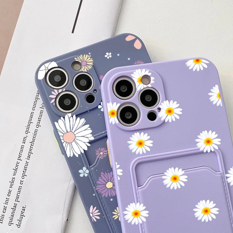 Soft Silicone Wallet Card Holder Case for iPhone 11 Mini & 7/8