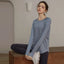 Long Sleeve Yogawear Blouse for Active Living