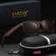 Gafas de sol polarizadas de nogal negro BARCUR para hombres