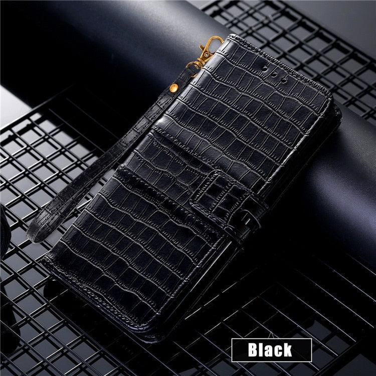 Luxury Pattern Flip Case for iPhone - Premium Leather Wallet Protection