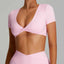 Crop Top de Yoga Sans Dos pour Femmes