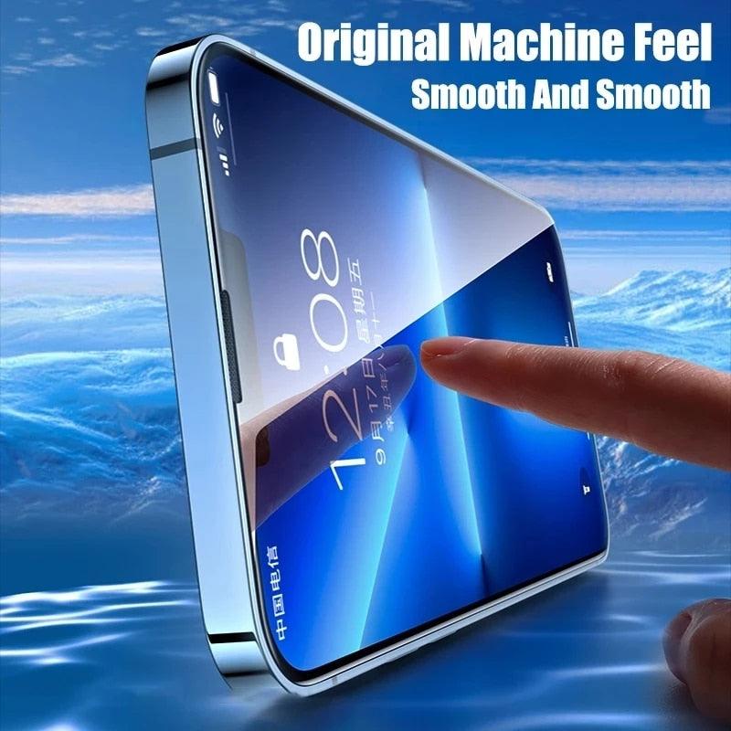 Protector de Pantalla de Vidrio Templado de Cubierta Completa de 4 Paquetes para iPhone