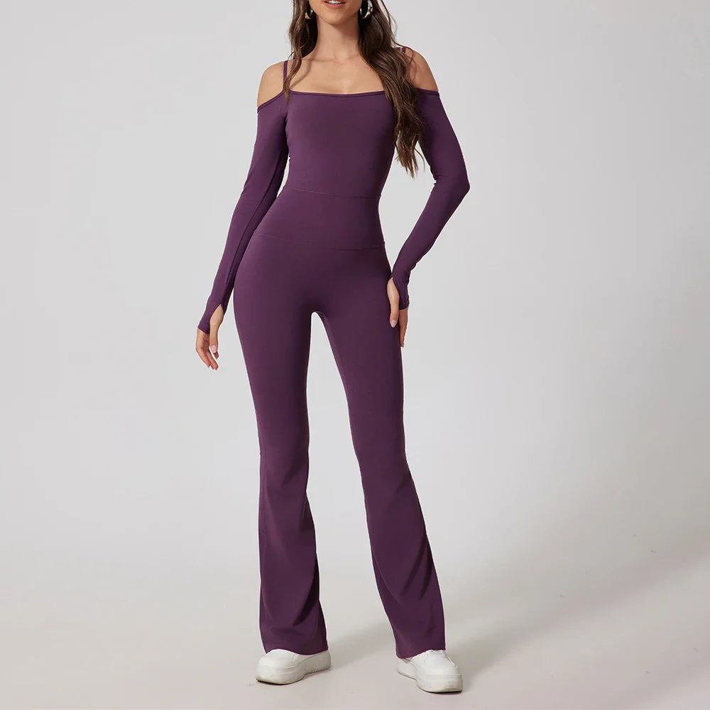 Combinaison de yoga évasée pour femmes pour un mode de vie actif