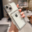 Coque de portefeuille transparente pour iPhone