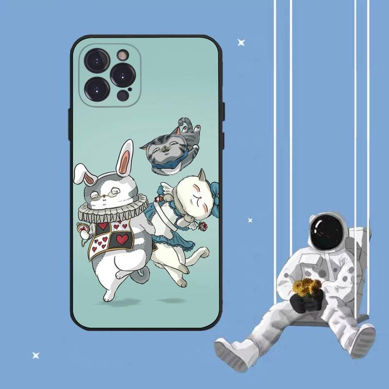 Cat Art Phone Case for iPhone - Clear Protective Cover