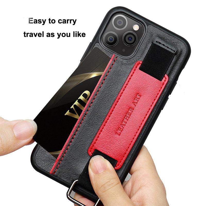 Classic Vintage Leather Belt Style Case for iPhone