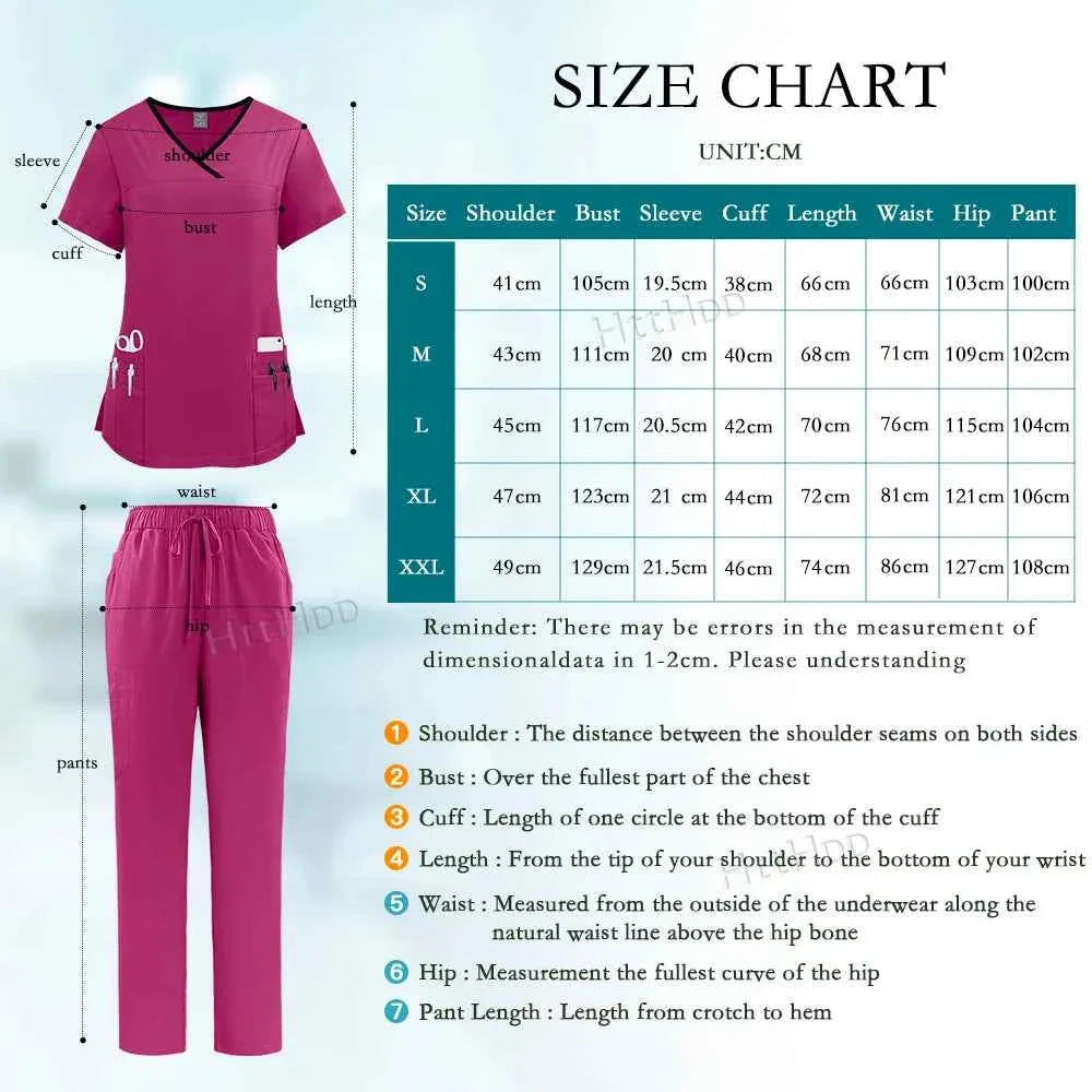 Conjunto de Uniforme Médico de Enfermera Premium para Mujeres
