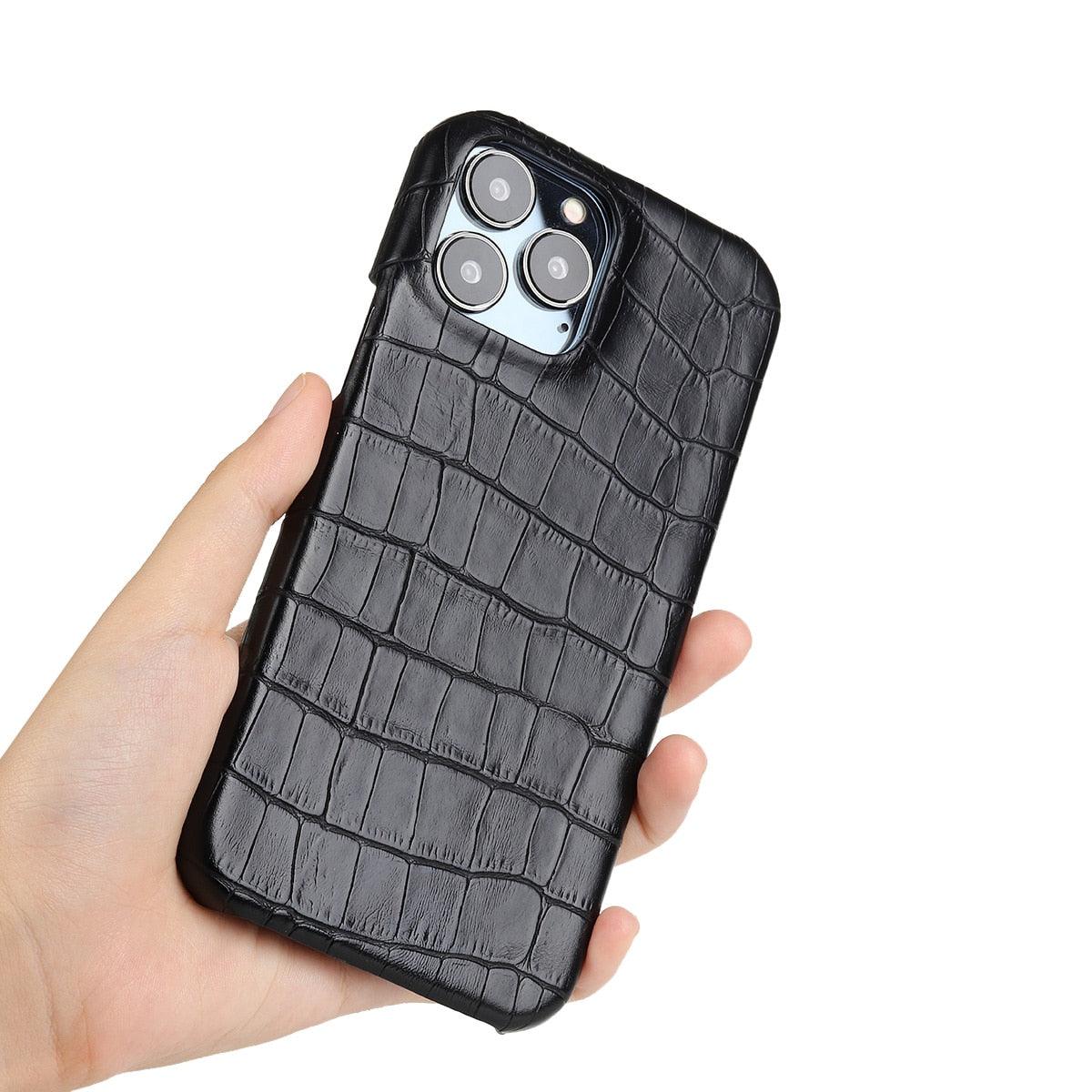Coque en cuir premium pour iPhone 11, 12, 13, 14 Pro Max