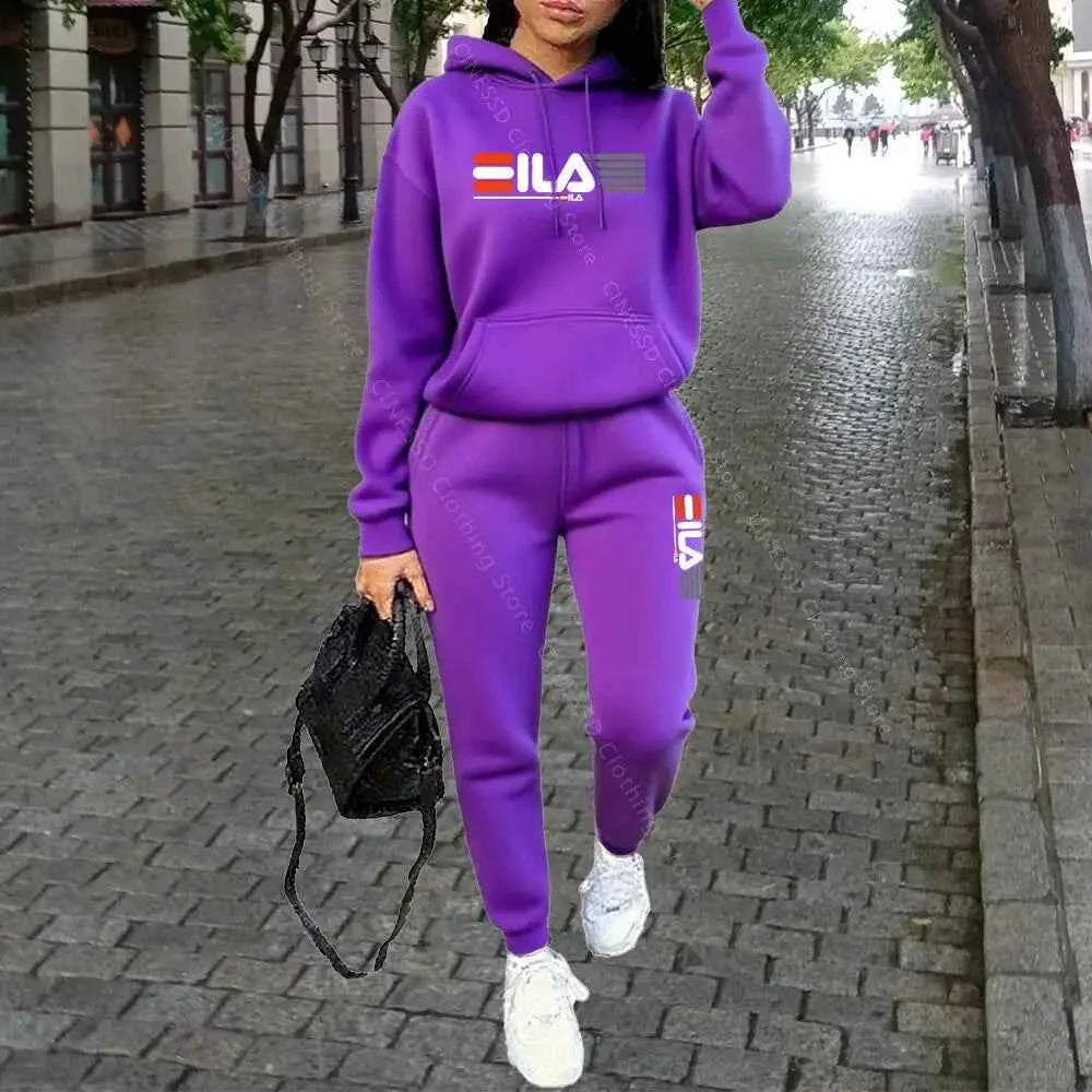 Ensemble de sweat à capuche et pantalon de luxe pour femmes