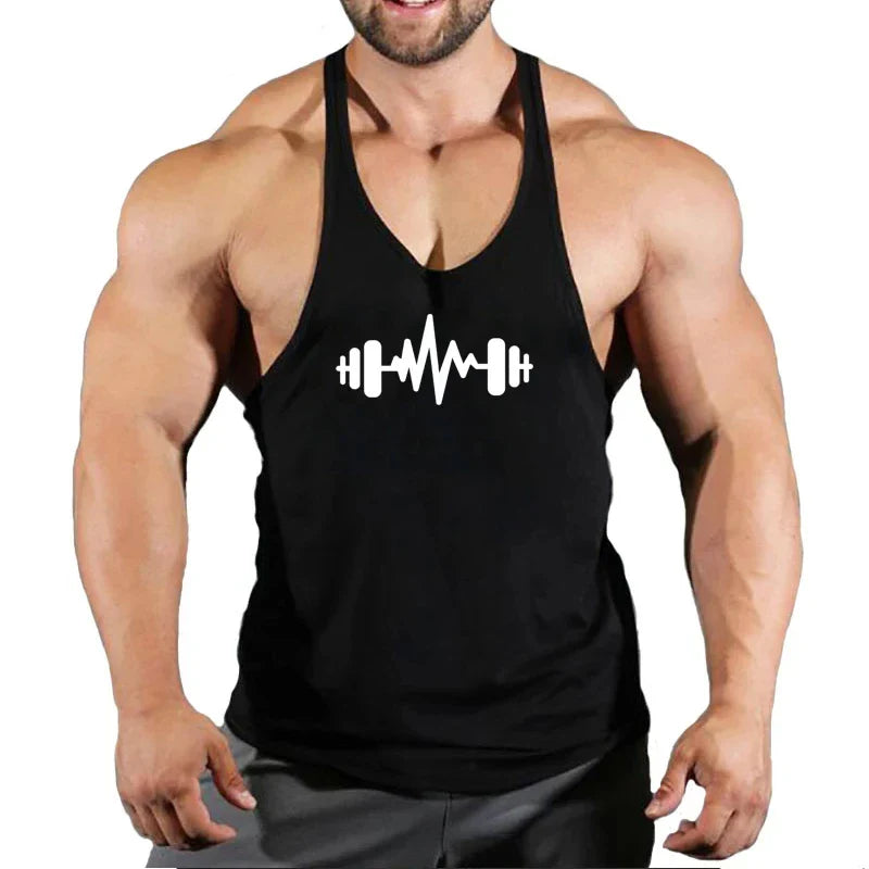 Camiseta sin mangas premium para hombres, ideal para entusiastas del fitness