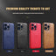 Coque de téléphone en cuir PU de luxe pour modèles d'iPhone