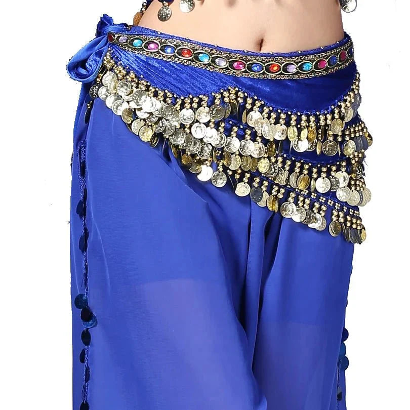 Vila&Yomi Premium Belly Dance Belt with Crystal Accents