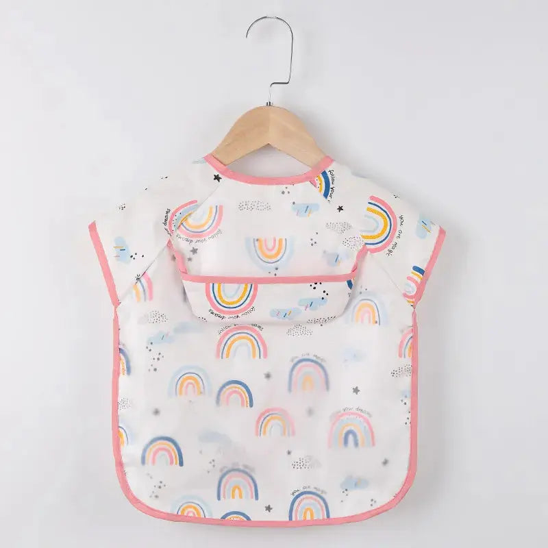 Bavoir imperméable à manches longues premium pour enfants