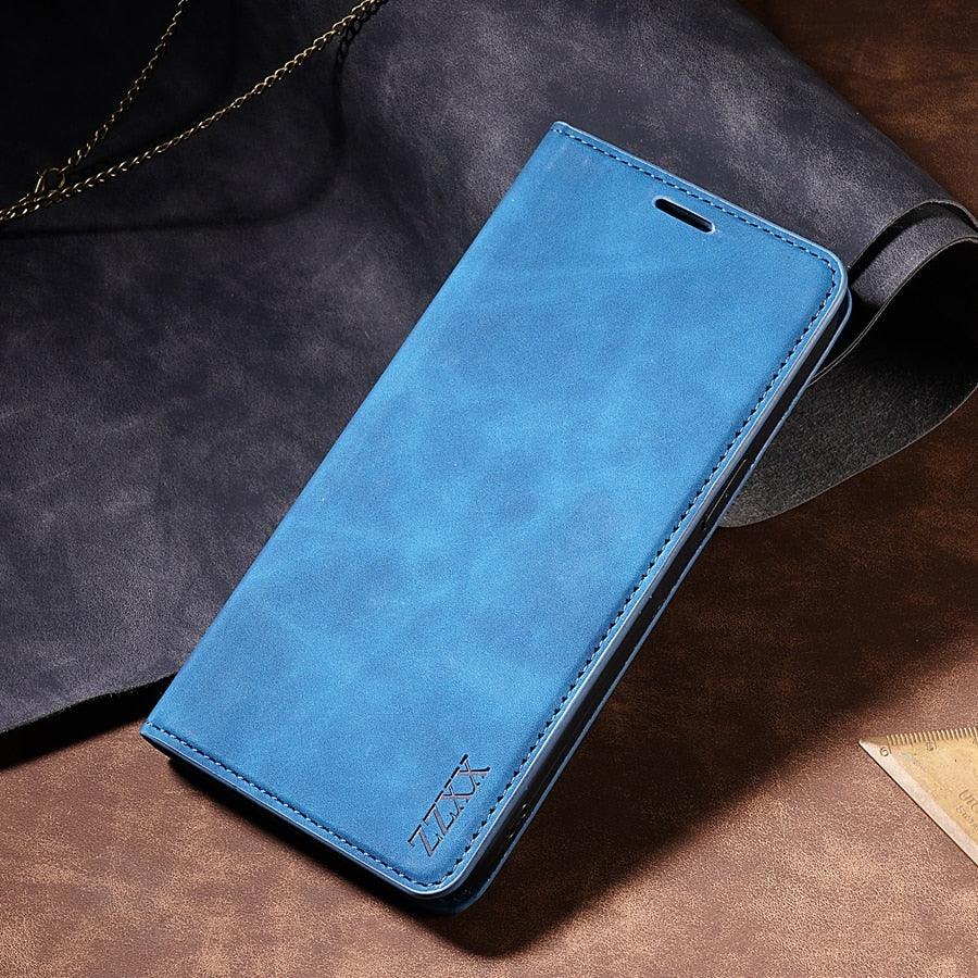 Étui portefeuille à rabat magnétique premium pour iPhone 14 Pro Max