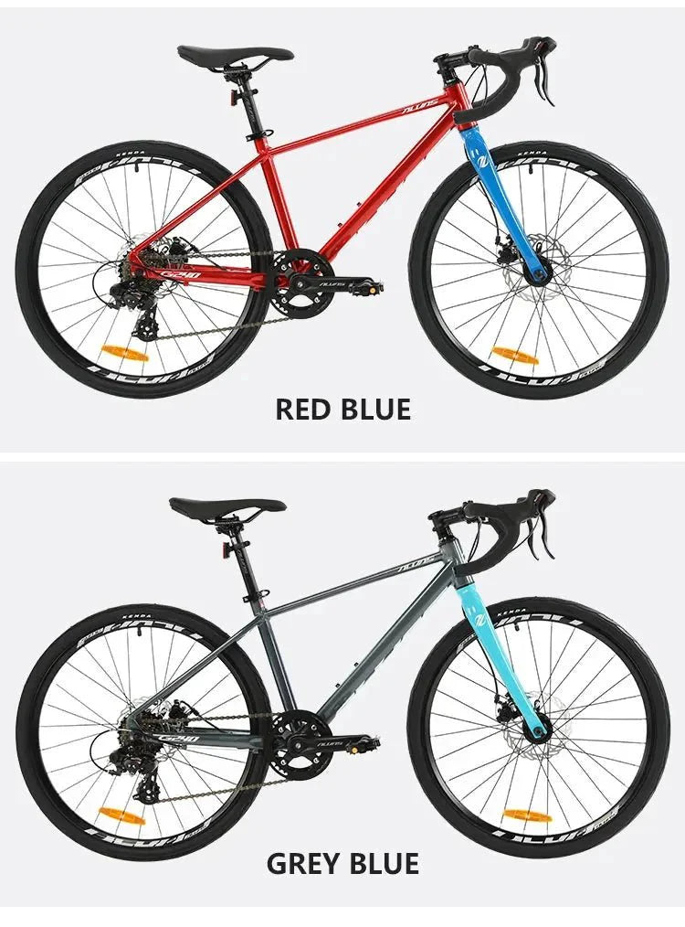 YUZE G240 7-Speed Aluminum Disc Brake Bicycle for Students
