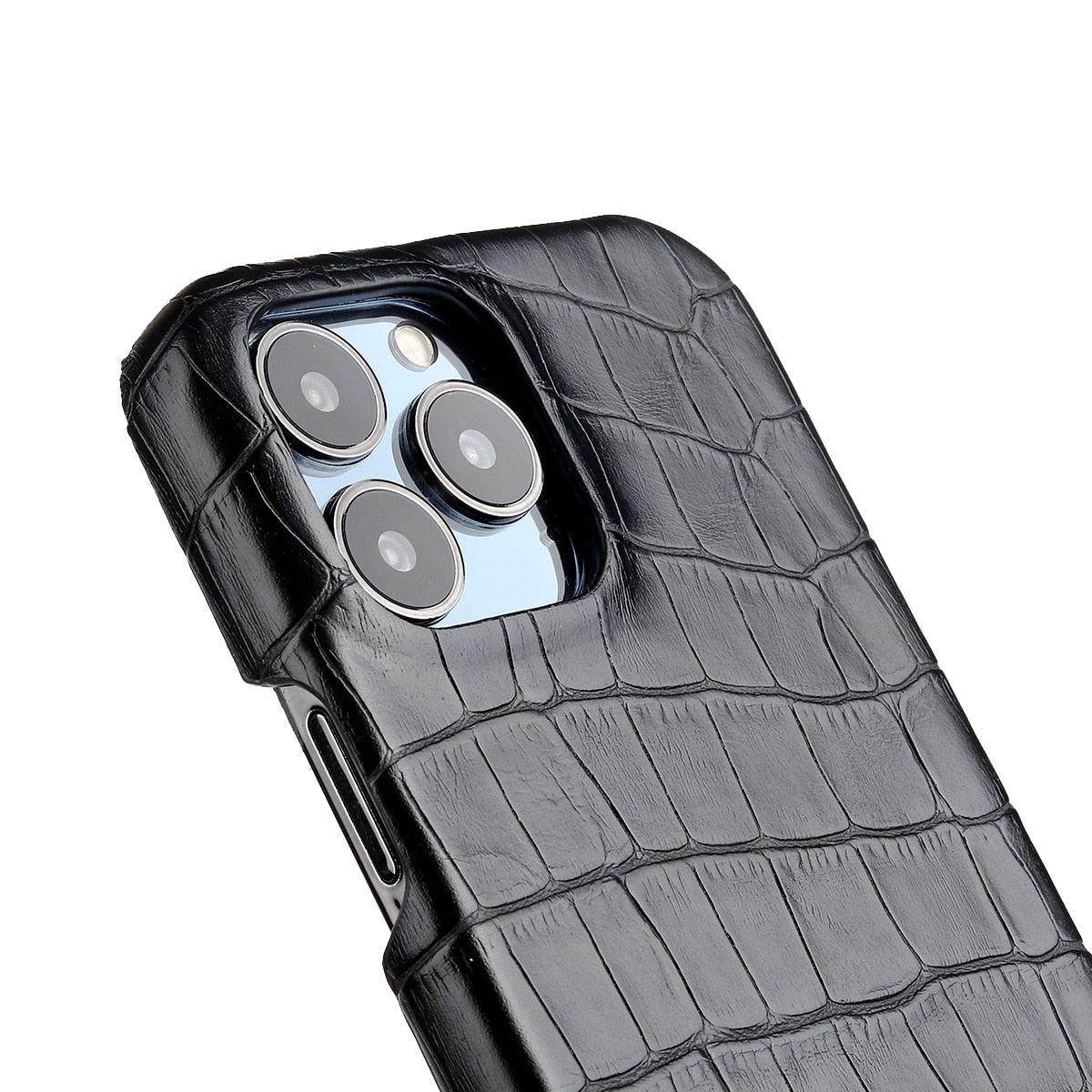 Coque en cuir premium pour iPhone 11, 12, 13, 14 Pro Max