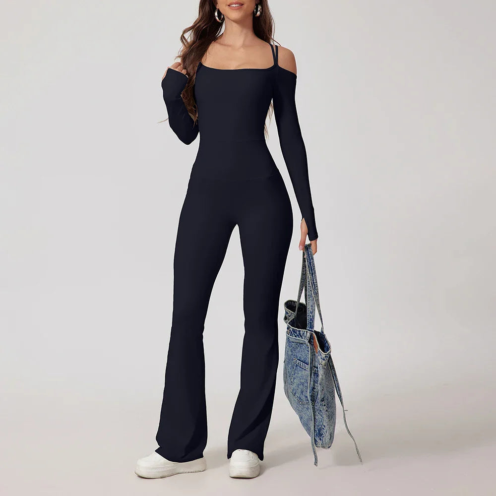 Combinaison de yoga évasée pour femmes pour un mode de vie actif