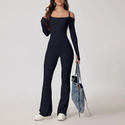 Women's Flared Yoga Jumpsuit for Active Lifestyle