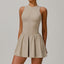 Conjunto de Mono Sin Mangas con Cremallera y Falda