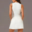 Robe de tennis active à fermeture éclair avec shorts intégrés