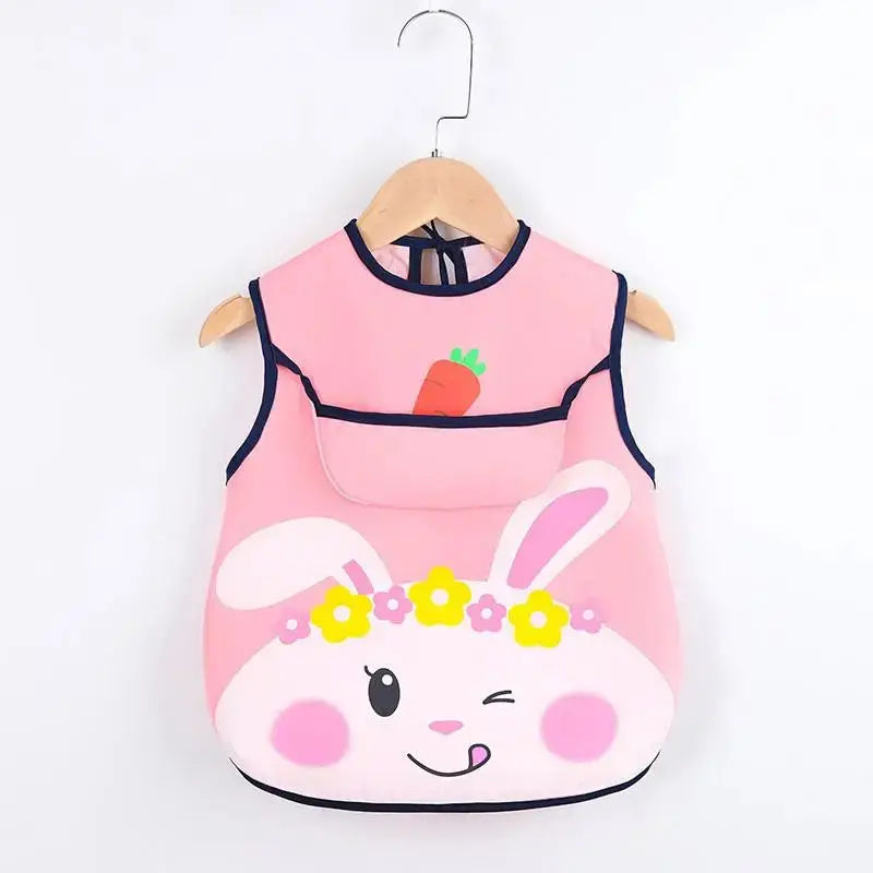 Bavoir imperméable à manches longues premium pour enfants