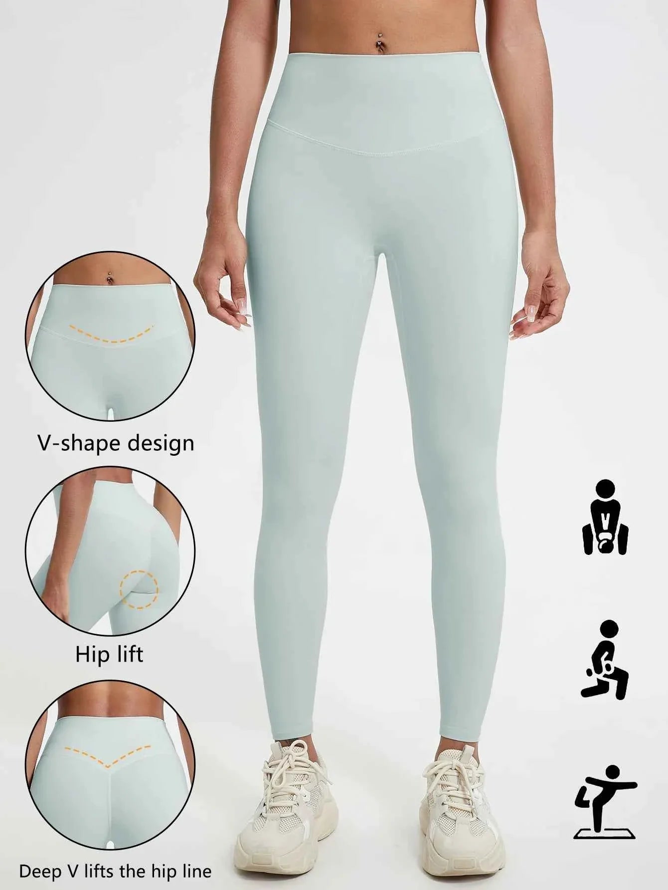 Leggings de Yoga de Cintura Alta Quick-Dry Hearuisavy
